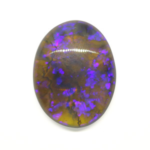 Australian Black Opal With Fire - 6.10 Carat 