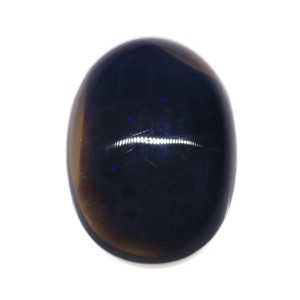 Australian Black Opal Without Fire - 6.40 Carat 
