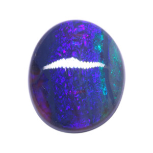Australian Black Opal With Fire - 6.89 Carat 