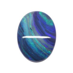 Australian Black Opal With Fire - 15.97 Carat